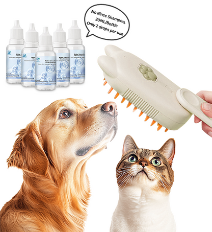 🔥Last Day Promotion 49% OFF🔥Spray defur comb with No-Rinse shampoo for Pet Bathing