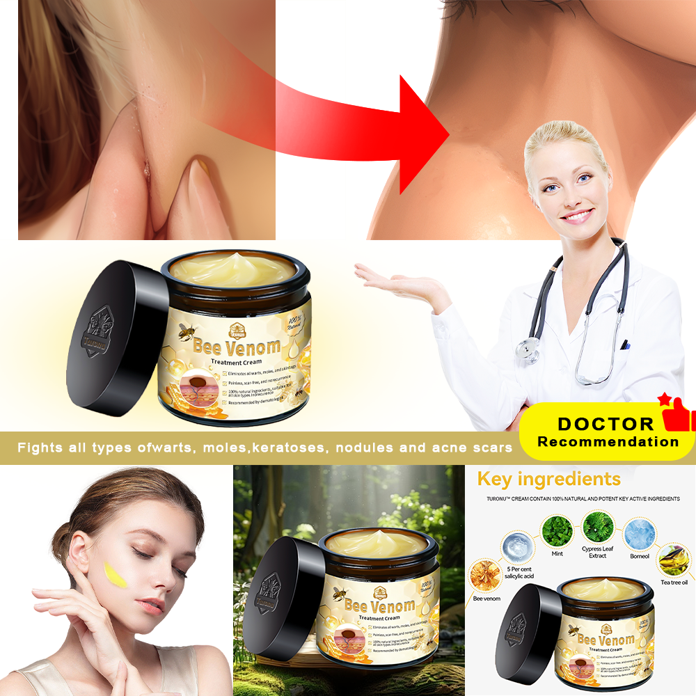 🔥𝑇𝑢𝑟𝑜𝑛𝑢™ Bee Venom Skin Treatment Cream（𝐴𝐴𝐷 𝑅𝑒𝑐𝑜𝑚𝑚𝑒𝑛𝑑𝑒𝑑）