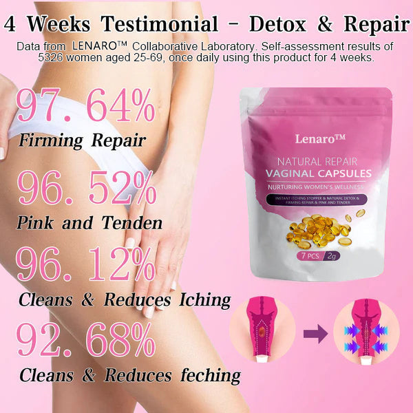 Lenaro™ Instant Itch Relief & Natural Detox & Firming Repair & Pink and Tender Natural Capsules✨