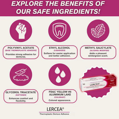 ⭐[Official Brand Store]⭐LERCEA® Thermoplastic Denture Adhesive (✨BUY 3 GET 2 FREE🎁)