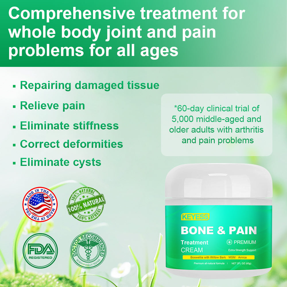 KEYESS® Organic Boswellia Bone&Pain Treatment Cream🍀𝐒𝐩𝐞𝐜𝐢𝐚𝐥𝐢𝐳𝐢𝐧𝐠 𝐢𝐧 𝐨𝐫𝐭𝐡𝐨𝐩𝐞𝐝𝐢𝐜 𝐜𝐨𝐧𝐝𝐢𝐭𝐢𝐨𝐧𝐬 𝐚𝐧𝐝 𝐩𝐚𝐢𝐧👩‍🔬