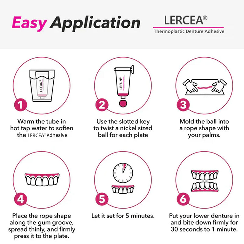 ⭐[Official Brand Store]⭐LERCEA® Thermoplastic Denture Adhesive (✨BUY 3 GET 2 FREE🎁)